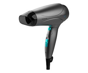 Cecotec Secador Compacto de Pelo Bamba IoniCare Power&Go. Potencia 2400 W, Motor DC, Función Ionizadora, Gran caudal, Función de aire Frío, Tecnología HairCare, Mango Plegable