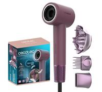 Cecotec Secador de Pelo Compacto y Ligero DryNova 3in1 Berry. 1600W, 110000RPM, Motor Brushless, Voluminizador, Difusor y Concentrador, Generador Iones, Silencioso y Duradero, 4 Ajustes Temperatura