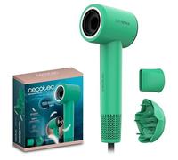 Cecotec Secador de Pelo Compacto y Ligero DryNova Green Leaf. 1600W, 110000RPM, Motor Brushless, Difusor y Concentrador, Generador de Iones, Silencioso y Duradero, 4 Ajustes de Temperatura