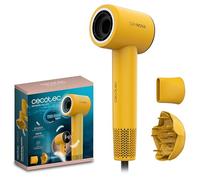 Cecotec Secador de Pelo Compacto y Ligero DryNova Yellow Sun. 1600W, 110000RPM, Motor Brushless, Difusor y Concentrador, Generador de Iones, Silencioso y Duradero, 4 Ajustes de Temperatura