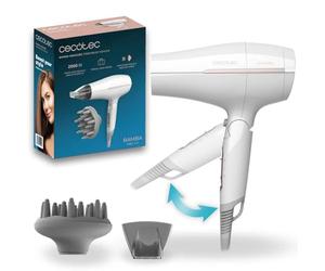 Cecotec Secador de Pelo de Viaje Plegable IoniCare Power&Go Heaven. 2000W, 2 Temperaturas, 2 Velocidades, Función de Aire Frío, Incluye Boquilla Concentradora y Difusor