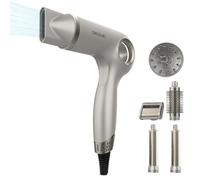 Cecotec Secador de Pelo Iones - 6 Accesorios - DryGlam Waves 6in1 Sensor. 1400W, 110000rpm, Tecnología de Sensor de Distancia, Triple Protección Calor, Función Memoria, 3 Velocidades y 5 Temperaturas