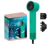 Cecotec Secador de Pelo Ionicare Rockstar Style Green. 1500W, Compacto y Ligero, 110000 Rpm, Generador de Iones, 4 Temperaturas, 3 Velocidades, Silencioso: Tecnología Brushless