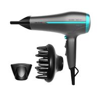 Cecotec Secador de Pelo Iónico Bamba IoniCare 5200 Aura Black. 2300W, Concentrador y Difusor, Cabello Sin Encrespamiento, Motor DC, Ion Real, Gran Caudal de Aire, 2 Velocidades y 3 Temperaturas