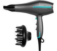 Cecotec Secador de Pelo Iónico Bamba IoniCare 5300 Maxi Aura Black. 2200 W, Motor AC, Función de Aire frío, Cable 1.8 m, Incluye Difusor y Concentrador, Negro
