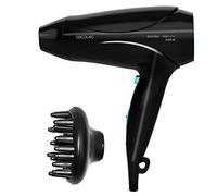 Cecotec Secador de Pelo Ionico Bamba IoniCare 5450 Power&Go Pro Ice. 2400 W de Potencia, Ion real, Gran caudal y Función de aire frío, Incluye Difusor, Negro con detalles en Azul