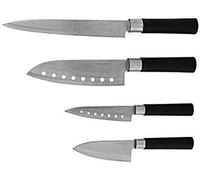 Cecotec Set de cuchillos multiusos Santoku. Filo de grosor de 2mm - Cuchillo picador y para trinchar de chef - Presentación en Estuche