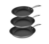 Cecotec Set de sartenes Polka Classy Bucket Steel 20-24-28 cm, Acero inoxidable 18/10