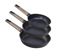 Cecotec Set de Sartenes Polka Excellence 18-22-26 Bucket Set Force. Diámetro 18-22-26, Aluminio Fundido, Revestimiento Antiadherente, Apta para todo tipo de Cocinas y Lavavajillas