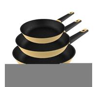 Cecotec Set de sartenes Polka Experience 03133 Vulcano 20/24/28 cm Antiadherente Aluminio fundido