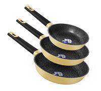 Cecotec Set de sartenes Polka Experience 03133 Vulcano 20/24/28 cm Antiadherente Aluminio fundido