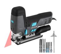 Cecotec Sierra de Calar MultiCut 8500 Vision, 800W, Corte Pendular, Cable de 2m, Plataforma de Aluminio Fundido y Mandril sin Llave, Láser Guía y Luz LED, Incluye 8 Sierras y Regla Guía