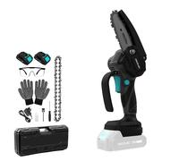 Cecotec Sierra de Podar 4" a Batería 21V MontanaForce 4000 Hand. 400W, Velocidad 25000rpm, Engrasador a Botón, Incluye 2 Baterías Nexus, Maletín, Cadena de Repuesto y Accesorios