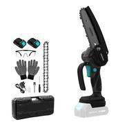Cecotec Sierra de Podar 6" a Batería 21V MontanaForce 6000 Hand. 700W, Velocidad 24500rpm, Engrasador a Botón, Incluye 2 Baterías Nexus, Maletín, Cadena de Repuesto y Accesorios