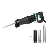 Cecotec Sierra de Sable LongFlex 710 Pro. 710W, Cambio de Cuchilla Rápido, Cortes Profundos 115mm y Eficientes con Recorrido de 20mm, Mango Rotatorio, Incluye 6 Cuchillas