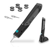 Cecotec Soldador sin Cables CecoRaptor Perfect Solder 360 Advance. 4 V y 1500 mAh, 8 W, Temperatura de 450ºC, Multicolor, Calentamiento 20"