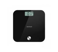 Cecotec Báscula de baño Surface Precision EcoPower 10000 Healthy Black. Con Pulsador, Superficie de vidrio templado de alta seguridad, Sensores de precisión