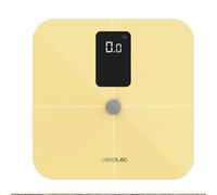Cecotec Báscula de Baño inteligente Surface Precision 10400 Smart Healthy Vision Yellow. Medición de Bioimpedancia, App, 15 Parámetros