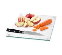 Cecotec Tabla de Corte de Vidrio Templado 30x40cm CRYSTAL Cutting Board | Vidrio Templado, Resistente, Duradera, Gran Superficie, Grosor 0,4cm, 4 Puntos Antideslizantes, Superficie No Porosa