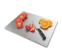 Cecotec Tabla de Corte Efecto Metálico 30x40cm CRYSTAL CUT Cutting Board | Vidrio Templado, Efecto Metálico, Resistente, Duradera, Grosor 0,4cm, 4 Puntos Antideslizantes, Superficie No Porosa