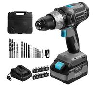 Cecotec Taladro Atornillador, Perforador y Percutor de Batería CecoRaptor Perfect Drill 4020 X-Treme. Batería 20 V y 4000 mAh, Velocidad 1800 rpm, Torque máximo de 50 Nm, 25+1+1 Posiciones