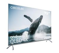 TV QLED 75" - CECOTEC QLED V3+ series VQU30075+S, QLED 4K, Black