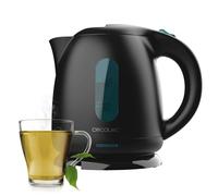 Cecotec Thermosense 140 Black Electric Kettle (1L). 2200W Fast Boil, BPA-Free, Anti-Limescale Filter, 360º Base, Cordless Jug
