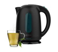 Cecotec Hervidor de agua Thermosense 180 Black. Hervidor Eléctrico de 1,7 litros de capacidad, libre de BPA, con 2200 W de potencia para un calentamiento rápido y eficiente.