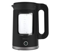 Cecotec Hervidor de Agua Eléctrico 1,7L Thermosense 330 Glassy. 2200W, Cuerpo de Vidrio de Borosilicato, Filtro Antical, Base 360º, Recipiente sin Cables, Indicador Luminoso