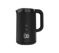 Cecotec Hervidor de Agua Eléctrico de 1,7 Litros con Pantalla Táctil Thermosense 600 Touch Neo, 2200W, Interior de Acero Inoxidable, 7 Niveles de Temperatura, Apagado Automático, Negro