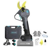 Cecotec Tijeras de Podar Eléctricas TitanCut 3000. 2 Baterías 21V, Motor sin Escobillas, Ramas hasta 30mm, Cuchillas con Revestimiento de Titanio, Control Digital, Incluye Maletín y Accesorios
