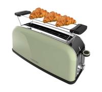 Cecotec Toastin' time 850 Green Long Tostador 1 Rebanada Larga y Soporte para Panecillos en Verde