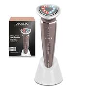 Cecotec Tonificador Facial con Función Calor y Frío FaceCare LightSonic HotN’Cold. Reafirma e Ilumina la Piel, 5 Modos, EMS, Luz Roja y Azul, Vibración, Iones, Pantalla, Autonomía 120mins, Base