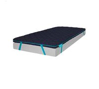 Cecotec Topper Viscoelástico Flow TopDeluxe 105x190. Cubrecolchón Sobrecolchón. Viscoelástica 100% con Acolchado de 7 cm de Altura, 4 Correas Elásticas Antideslizantes, Funda Exterior con Cremallera
