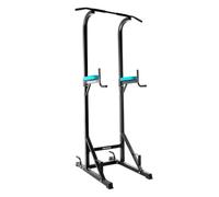 Cecotec Torre y Jaula Multiestación de Musculación, Rack de Dominadas y Fondos Drumfit PullUps 4000 Power Tower. Acolchado y con Agarres Antideslizantes, Altura Ajustable, Máximo Peso 120Kg