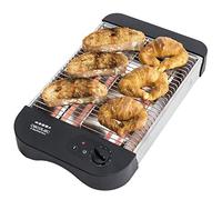 Cecotec Tostador Plano horizontal Turbo Easy Toast Basic. 900 W, 6 Niveles, Resistencias de Cuarzo, Bandeja recogemigas y Hueco recogecables, Indicador Luminoso, Negro
