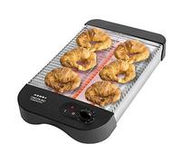 Cecotec Tostador Plano Turbo EasyToast Basic. 900 W, 3 Resistencias Halógenas, 6 Niveles, Bandeja Recogemigas y Hueco Recogecables, Negro