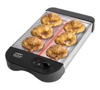 Cecotec Tostador Plano Horizontal Turbo Easytoast Basic. 900 W de Potencia con 6 Niveles, 3 Resistencias de Cuarzo, Bandeja Recogemigas y Hueco Recogecables, Indicador Luminoso, 31X35 Cm, Negro