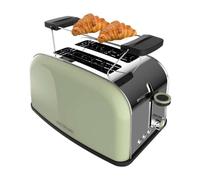 Cecotec Toastin' time 850 Green Tostadora 2 Rebanadas Cortas y Soporte para Panecillos 850W en Verde