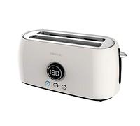 Cecotec Tostadora Digital ClassicToast 15000 Beige Extra Double. 1500 W, Capacidad para 4 Tostadas, 2 Ranuras Largas extraanchas, 3 Funciones, Luz LED, Incluye Varillas superiores