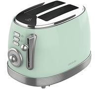 Cecotec tostadora toast&taste 800 vintage light green. 850 w, doble ra
