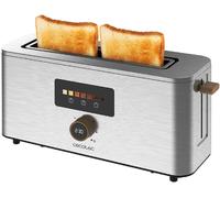 Cecotec Tostadora Vertical 1 Ranura Larga Touch&Toast Extra. 1000 W,24 Rebanas de Pan, Ranura Extra Ancha 3,5 cm, Pantalla Táctil y Parrilla Digital, Acabados en Acero Inoxidable