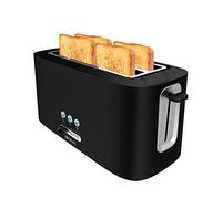 Cecotec Tostadora Vertical Toast&Taste 16000 Extra Double. 1630 W, 2 Ranuras Largas extraanchas, 3 Funciones, Diseño en plástico con acabados en acero inox, Incluye Varillas superiores