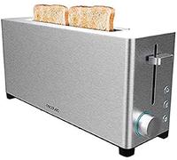 Cecotec Tostadora Yummytoast Extra - Ranura Única Larga, Acero Inoxidable, potencia maxima 1050 W