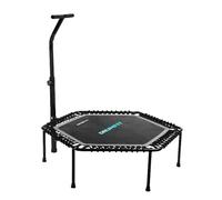 Cecotec Trampolín de Fitness Adultos Ø 92-127cm Desmontable y Plegble Drumfit Jump 1270, Cama Elástica 127 cm de Diámetro, Altura Ajustable en 6 Niveles, Base de 7 Patas, Máximo Peso 100Kg