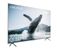Cecotec TV 85" QLED 4K UHD VQU30085+S.120Hz, Full Array Local Dimming 144 Zonas, Smart TV Android 11, HDMI 2.1, Google Voice Assistant, Dolby Visiotmos, SubWoofer 60W, Wi-Fi, BT, PVR