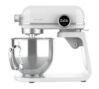 Cecotec Batidora Amasadora Twist&Fusion 4500 Luxury White. 800 W, Cuerpo de Aluminio fundido, Motor DC, 8 velocidades, Luz LED, Bol de Acero Inoxidable de 5,2 L