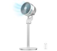 Cecotec Ventilador Circulador de Aire de Pie con Mando a Distancia EnergySilence 1000 Cyclone Smart. 60W, Diámetro 9", Oscilación Automática, Temporizador 7h, Control Táctil