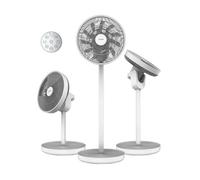 Cecotec Ventilador de Batería EnergySilence 2600 Sunflower Portable. 3 en 1, 22 W, Motor BLDC, Diámetro 13”, Batería de 2600 mAh, Pantalla LED, Control Remoto, Control Táctil y Oscilación