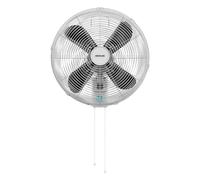 Cecotec Ventilador de Pared EnergySilence 4500 Power Wall. 50W, Diámetro de 45cm, 4 Aspas Aerodinámicas, Interruptor por Cadena, 3 Velocidades, Incluye elementos de montaje